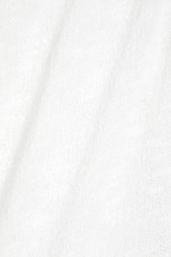 Sheer Cotton Knit Maxi Skirt – White Sheer Cotton Knit Maxi Skirt – White
