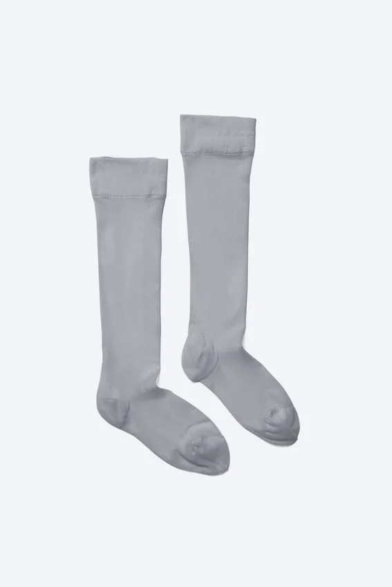 Sheer Knee-High Stockings – Light Dusty Grey Sheer Knee-High Stockings – Light Dusty Grey