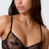 Sheer Lace Underwire Bra – Black Sheer Lace Underwire Bra – Black
