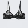 Sheer Lace Underwire Bra – Black Sheer Lace Underwire Bra – Black