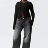 Sheer Linen-Blend Cardigan – Black Sheer Linen-Blend Cardigan – Black