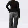 Sheer Linen-Blend Cardigan – Black Sheer Linen-Blend Cardigan – Black