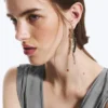 Shell Pendant Earrings – Black/Silver/Pearl Shell Pendant Earrings – Black/Silver/Pearl