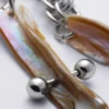 Shell Pendant Earrings – Silver Shell Pendant Earrings – Silver