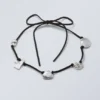 Shell Pendant Necklace – Black Shell Pendant Necklace – Black