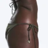 Shell Tie Bikini Tanga Bottom – Dark Mole Shell Tie Bikini Tanga Bottom – Dark Mole