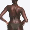 Shell Tie Bikini Tanga Bottom – Dark Mole Shell Tie Bikini Tanga Bottom – Dark Mole