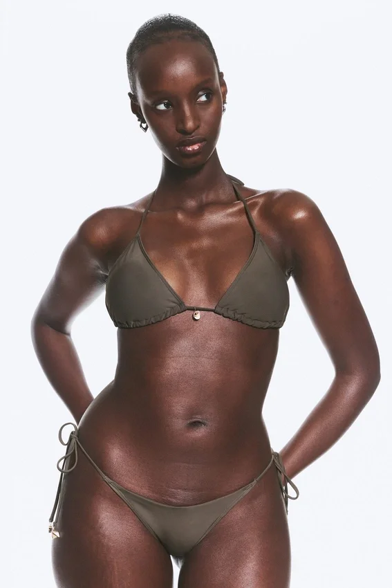 Shell Triangle Bikini Top – Dark Mole Shell Triangle Bikini Top – Dark Mole