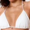 Shell Triangle Bikini Top – White Shell Triangle Bikini Top – White
