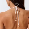Shell Triangle Bikini Top – White Shell Triangle Bikini Top – White
