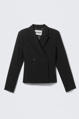 Short Fitted Blazer – Black