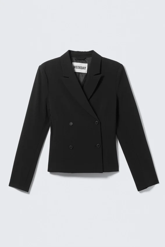 Short Fitted Blazer – Black Short Fitted Blazer – Black
