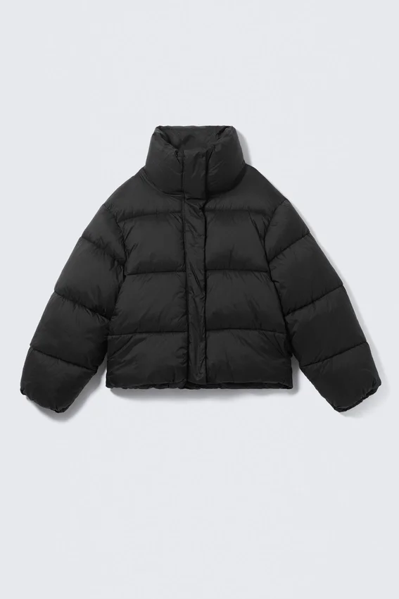 Short Oversized Puffer Jacket – Black Short Oversized Puffer Jacket – Black