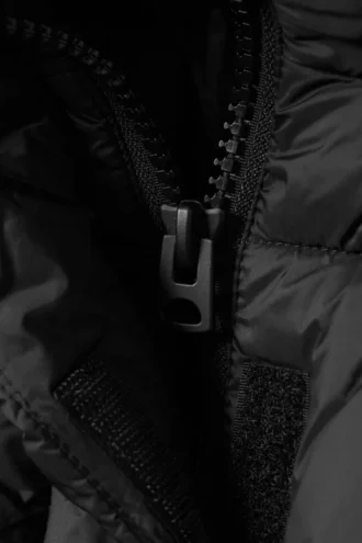 Short Oversized Puffer Jacket – Black