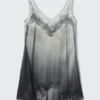 Short Printed Tank Dress – Trompe-L’œIl Lace Print Short Printed Tank Dress – Trompe-L’œIl Lace Print