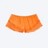 Short Satin Lace Shorts – Orange Short Satin Lace Shorts – Orange