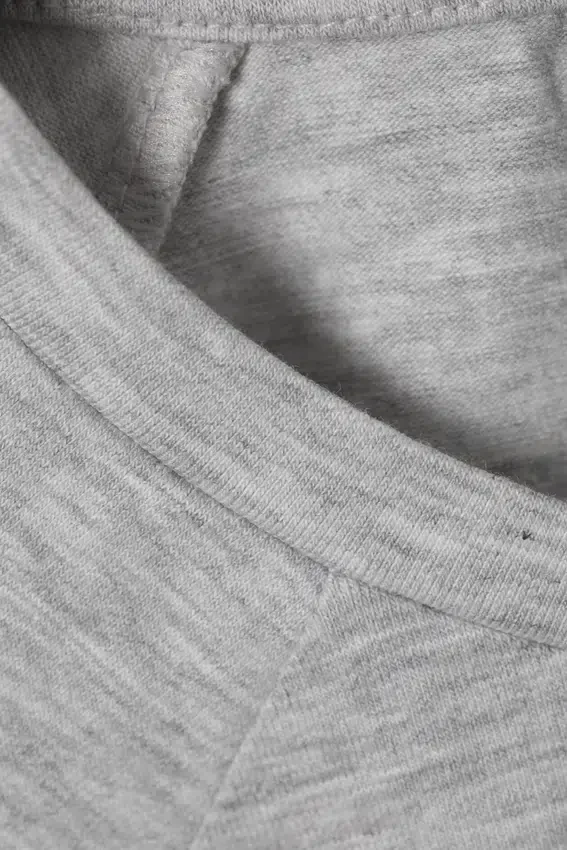 Short Sleeve Fitted Top – Grey Melange Short Sleeve Fitted Top – Grey Melange
