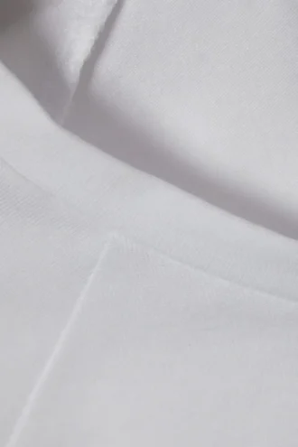 Short Sleeve Fitted Top – White