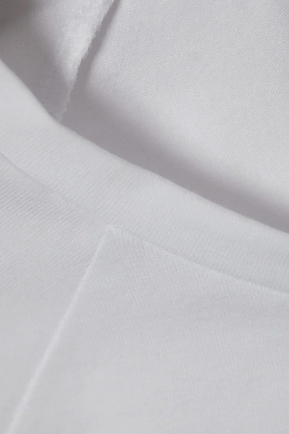Short Sleeve Fitted Top – White Short Sleeve Fitted Top – White
