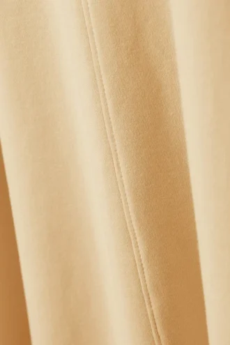 Short-Sleeved A-Line Tee Dress – Beige