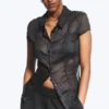 Short-Sleeved Crinkle Shirt – Dark Grey Short-Sleeved Crinkle Shirt – Dark Grey