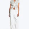 Short-Sleeved Crinkle Shirt – Dusty Light Mole Short-Sleeved Crinkle Shirt – Dusty Light Mole