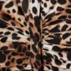 Short-Sleeved Mini Shirt Dress – Leopard-Print Short-Sleeved Mini Shirt Dress – Leopard-Print