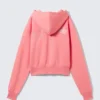 Short Zip Hoodie – Pink – Magic Short Zip Hoodie – Pink – Magic