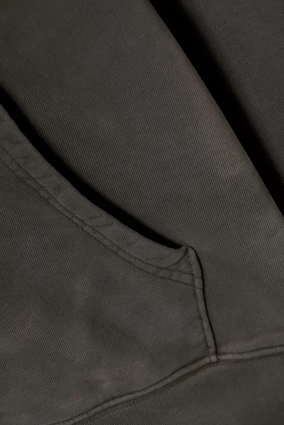 Shrunken Distressed Zip Hoodie – Dark Grey Shrunken Distressed Zip Hoodie – Dark Grey