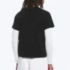 Shrunken Double Layered T-Shirt – Black & White Shrunken Double Layered T-Shirt – Black & White
