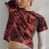 Shrunken Double Layered T-Shirt – Red Camouflage Shrunken Double Layered T-Shirt – Red Camouflage