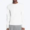Shrunken Long-Sleeved Cotton T-Shirt – White Shrunken Long-Sleeved Cotton T-Shirt – White