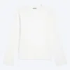 Shrunken Long-Sleeved Cotton T-Shirt – White Shrunken Long-Sleeved Cotton T-Shirt – White