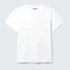 Shrunken Short-Sleeved Cotton T-Shirt – White Shrunken Short-Sleeved Cotton T-Shirt – White