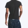 Shrunken Short-Sleeved Cotton T-Shirt – Worn Black Shrunken Short-Sleeved Cotton T-Shirt – Worn Black