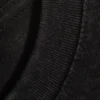 Shrunken Short-Sleeved Cotton T-Shirt – Worn Black Shrunken Short-Sleeved Cotton T-Shirt – Worn Black