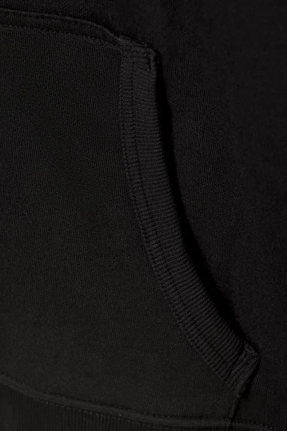 Shrunken Zip Hoodie – Black Shrunken Zip Hoodie – Black