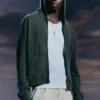 Shrunken Zip Hoodie – Dark Khaki Green Shrunken Zip Hoodie – Dark Khaki Green