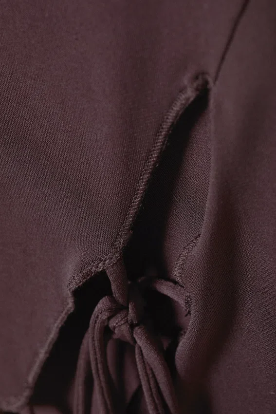 Side Tie Sleeveless Top – Dark Plum Side Tie Sleeveless Top – Dark Plum