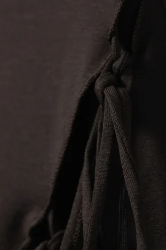 Side Tie Top – Dark Brown
