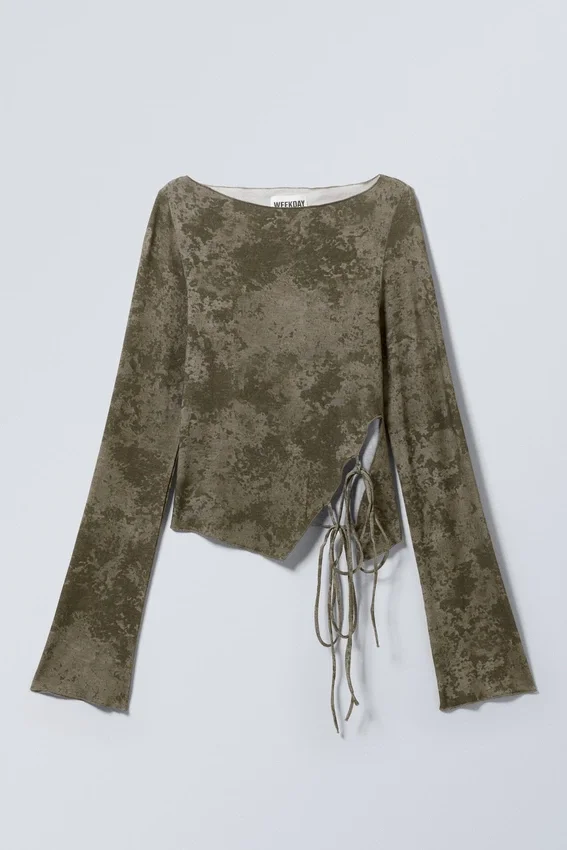 Side Tie Top – Taupe – Smoked Granite Side Tie Top – Taupe – Smoked Granite