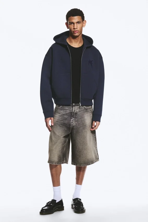 Simon Graphic Scuba Zip Hoodie – Dark Blue – Tristar Simon Graphic Scuba Zip Hoodie – Dark Blue – Tristar