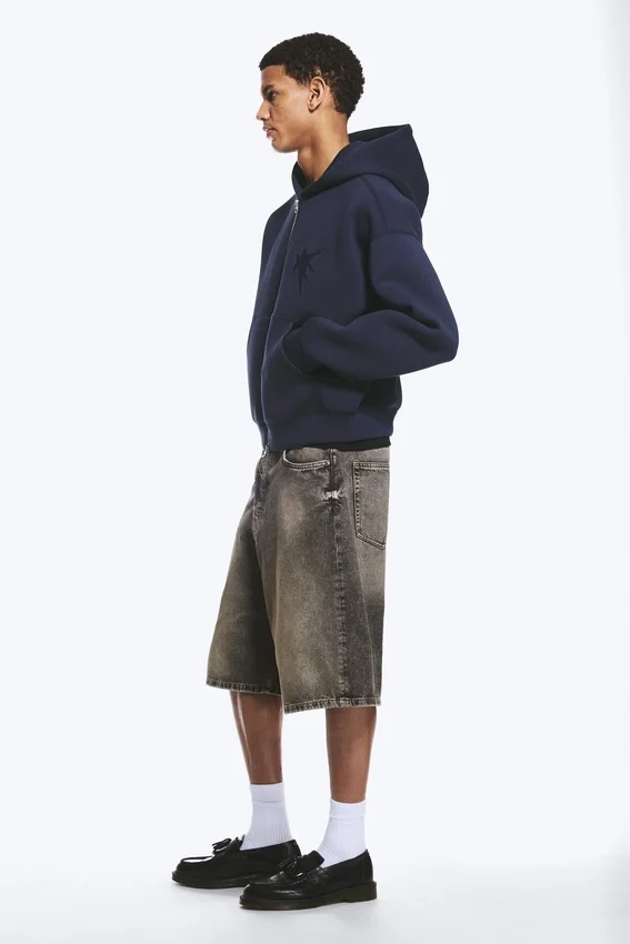 Simon Graphic Scuba Zip Hoodie – Dark Blue – Tristar Simon Graphic Scuba Zip Hoodie – Dark Blue – Tristar