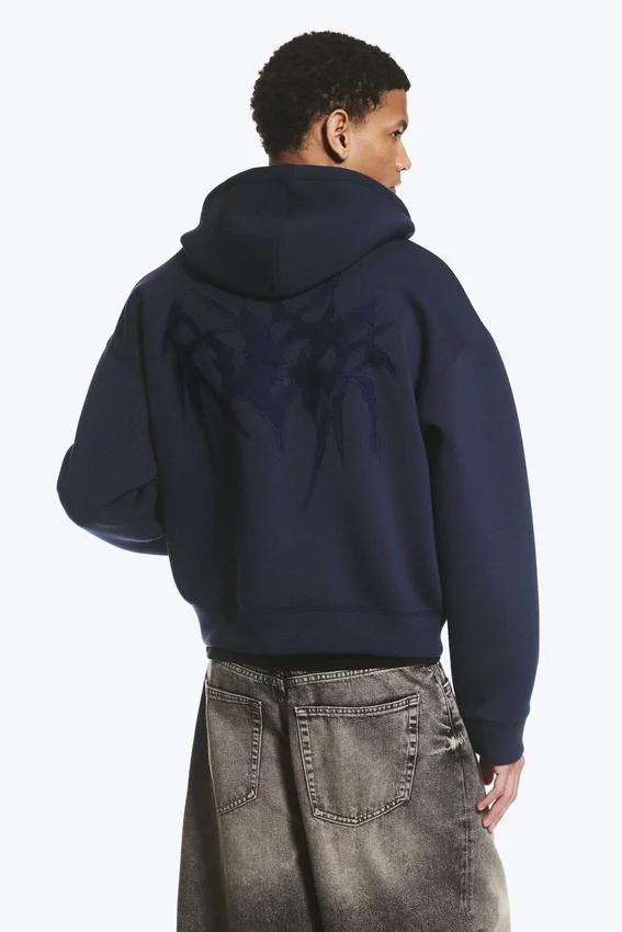 Simon Graphic Scuba Zip Hoodie – Dark Blue – Tristar Simon Graphic Scuba Zip Hoodie – Dark Blue – Tristar