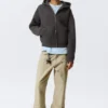 Simon Graphic Scuba Zip Hoodie – Dark Grey – Embroidered Simon Graphic Scuba Zip Hoodie – Dark Grey – Embroidered