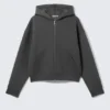 Simon Graphic Scuba Zip Hoodie – Dark Grey – Embroidered Simon Graphic Scuba Zip Hoodie – Dark Grey – Embroidered