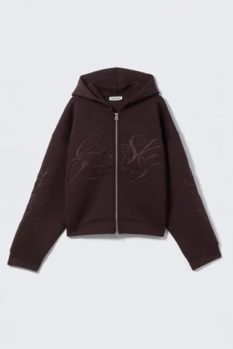 Simon Graphic Scuba Zip Hoodie – Dark Purple Simon Graphic Scuba Zip Hoodie – Dark Purple