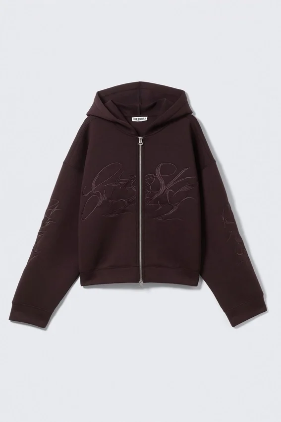 Simon Graphic Scuba Zip Hoodie – Dark Purple Simon Graphic Scuba Zip Hoodie – Dark Purple