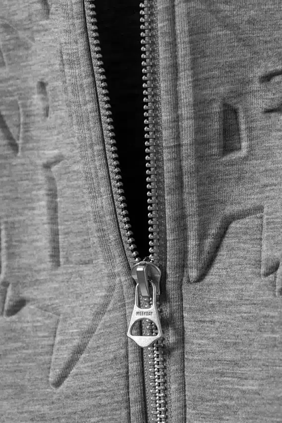 Simon Graphic Scuba Zip Hoodie – Grey Melange – Stardust Simon Graphic Scuba Zip Hoodie – Grey Melange – Stardust