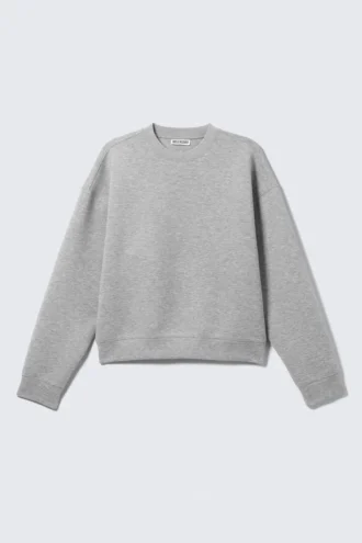Simon Scuba Sweatshirt – Grey Melange